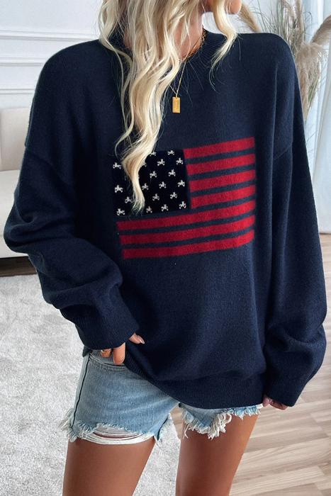 Love Kuza Patriotic Charm Sweater