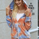  Love Kuza Tie Dye Zip Up Hoodie