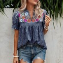  Love Kuza Embroidered Canopy Blouse