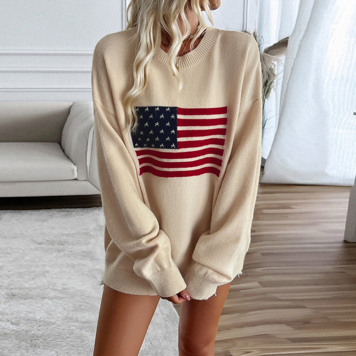 Love Kuza Patriotic Charm Sweater