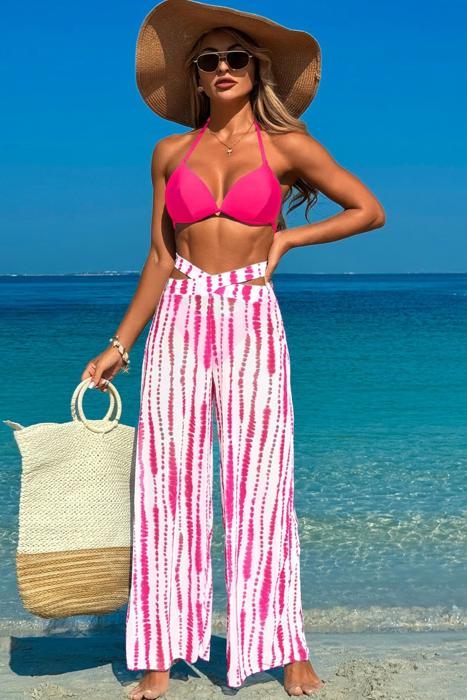 Love Kuza Coastal Mirage 3-Piece Bikini + Pants Set
