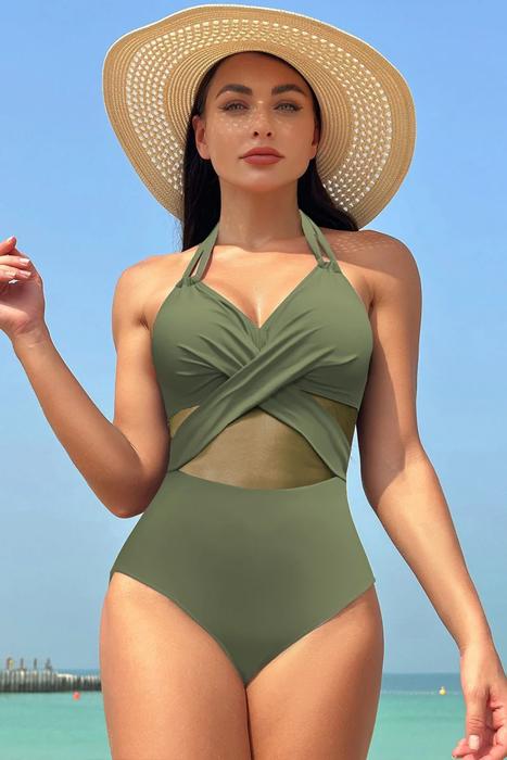 Love Kuza Tidal Mesh One-Piece