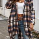  Love Kuza Plaid Hooded Comfort Shirt Jacket