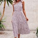  Love Kuza Blooming Asymmetry Midi Dress