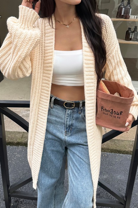 Love Kuza Weekend Comfort Chunky Rib Cardigan
