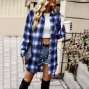  Love Kuza Urban Check Longline Shirt