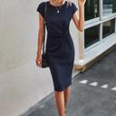  Love Kuza Knotty Chic Cap Sleeve Midi