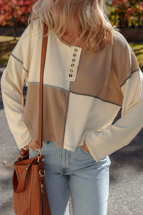 Love Kuza - Autumn Patchwork Henley