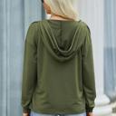  Love Kuza Cotton Mix Vneck Hoodie Top