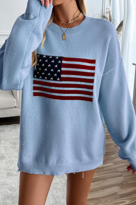 Love Kuza Patriotic Charm Sweater