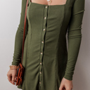  Love Kuza - Evergreen Charm Ribbed Dress