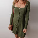  Love Kuza - Evergreen Charm Ribbed Dress