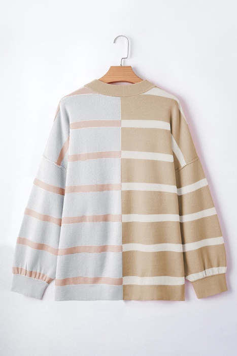 Love Kuza - Sandstone Harmony Stripe Knit Top