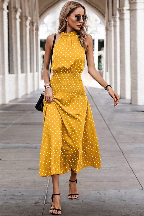 Love Kuza Dotty Delight Maxi Dress