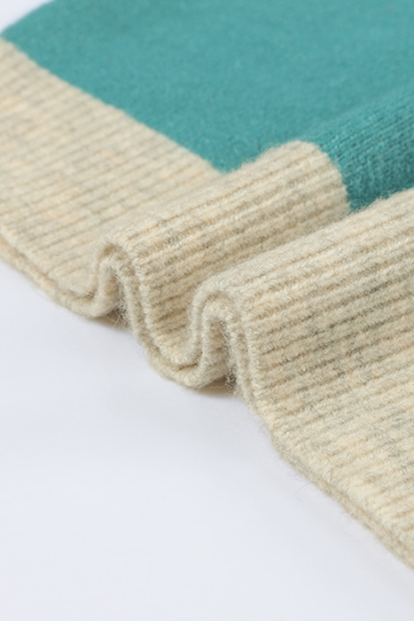 Love Kuza - Colorblock Horizon Knit Sweater