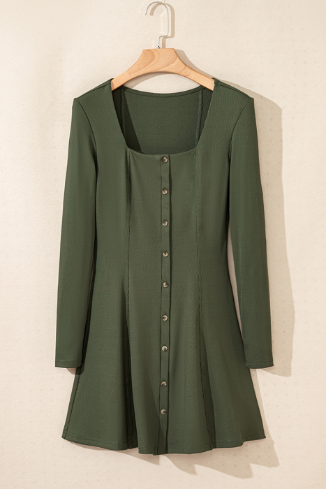Love Kuza - Evergreen Charm Ribbed Dress