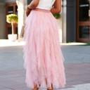  Love Kuza Tulle Tulle Tiered Maxi Skirt