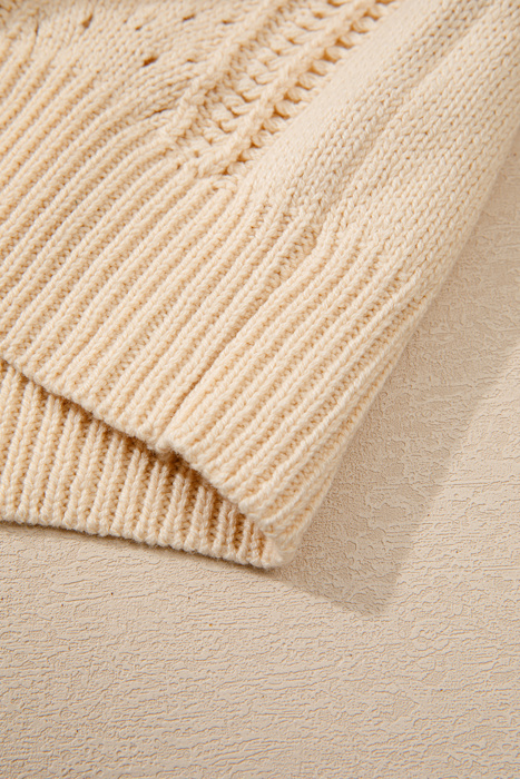 Love Kuza - Vanilla Lace Knit Cardigan