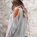  Love Kuza Open Shoulder Twist Sweater