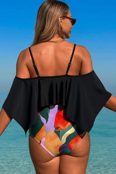 Love Kuza Ruffle Tide Bikini Set