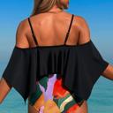  Love Kuza Ruffle Tide Bikini Set