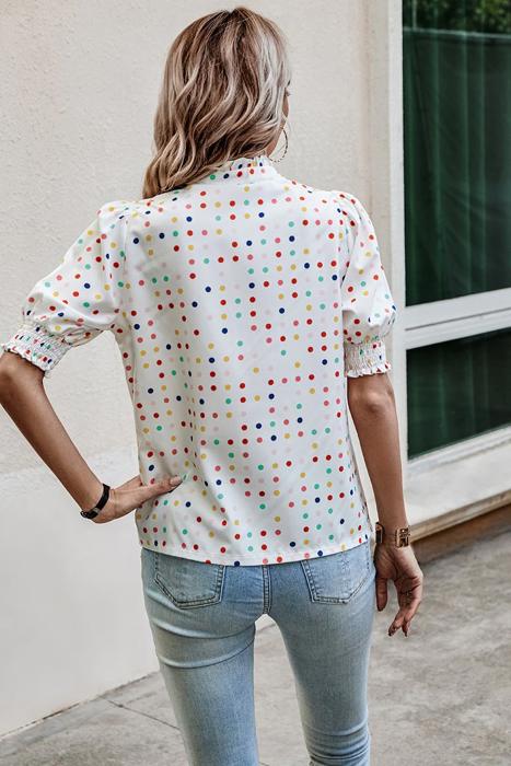 Love Kuza Whimsy Dot Blouse