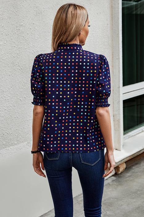 Love Kuza Whimsy Dot Blouse