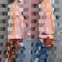 Pink XL SALE!  Size XL - only - Love Kuza Monochrome Mirage Blouse