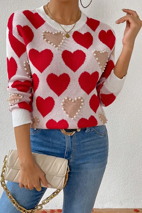 Love Kuza Love in Pearls Sweater