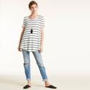  Love Kuza Totter Stripe Waffle Knit Top - Size S - only -