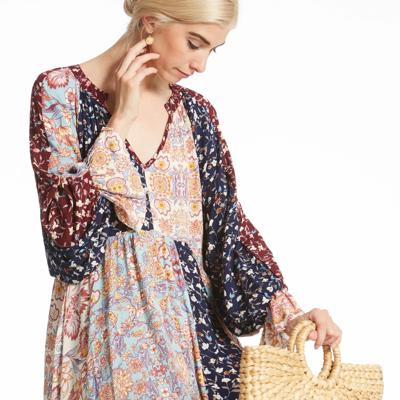 SALE!  Last Piece - Size S - only - Love Kuza Floral Doll Stitch Dress