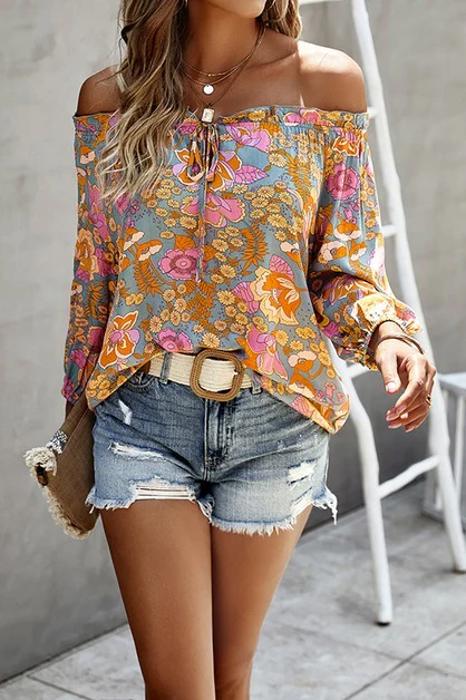 Love Kuza Off-Shoulder Boho Bliss Blouse