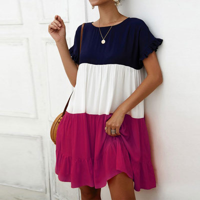 SALE!  Last Piece - Size L only - Love Kuza Color Cascade Dress