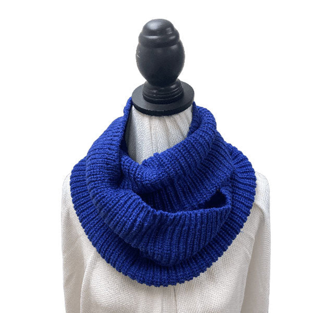 Love Kuza Blue Cozy Infinity Scarf