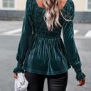  Love Kuza Velvet Peplum Top