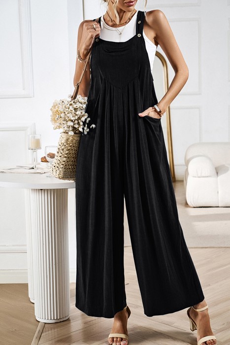 Love Kuza Wanderlight Wide-Leg Overall Jumpsuit