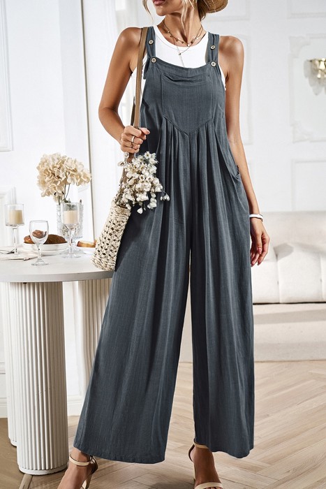 Love Kuza Wanderlight Wide-Leg Overall Jumpsuit