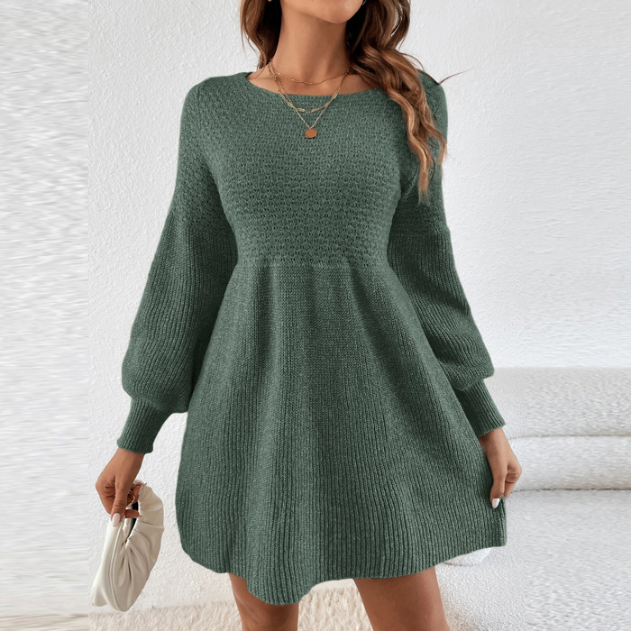 Love Kuza - Emerald Grace Knit Dress