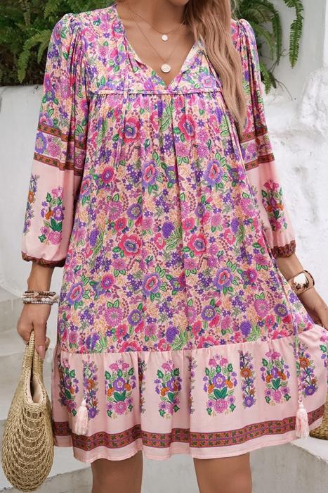 Love Kuza Vintage Boho Petals Dress