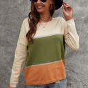 SALE! - Size L - only - Love Kuza Colorblock Long Sleeve Sweater