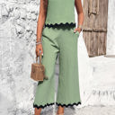  Love Kuza The Wave Trims Top & Capris 2 Pieces Set