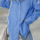  Love Kuza - Seaside Linen Blend Button-Down