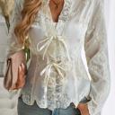  Love Kuza Ruffled Romance Lace Blouse