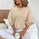  Love Kuza - Soft Bloom Embroidered Sweatshirt