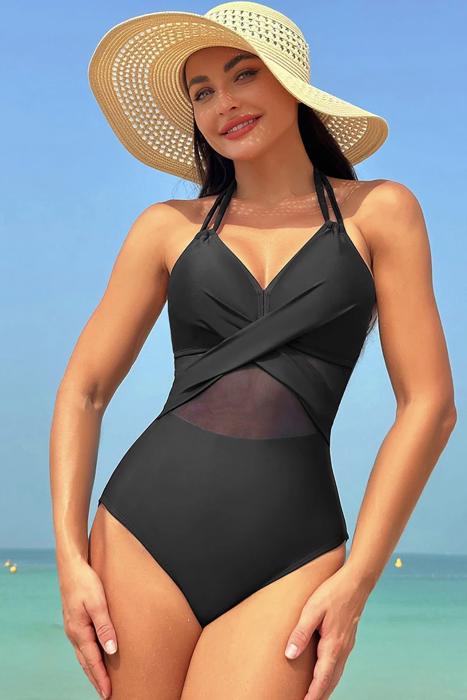 Love Kuza Tidal Mesh One-Piece