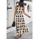  Love Kuza Geo Almond Elegance Maxi Dress