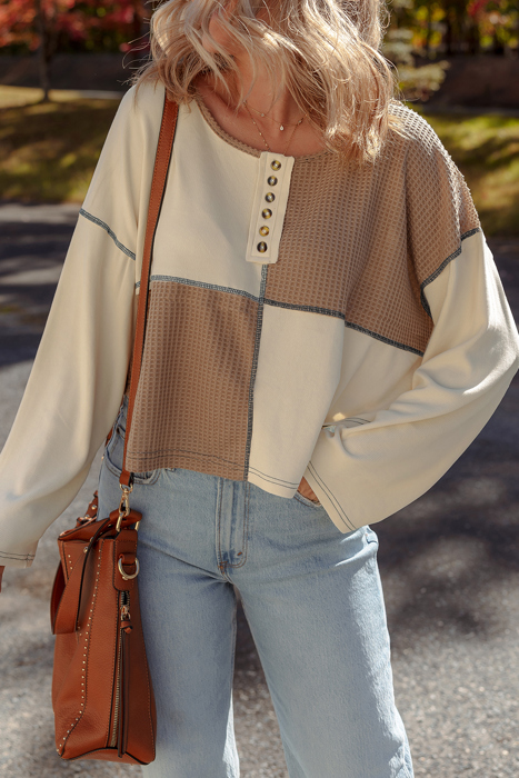 Love Kuza - Autumn Patchwork Henley