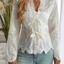  Love Kuza Ruffled Romance Lace Blouse