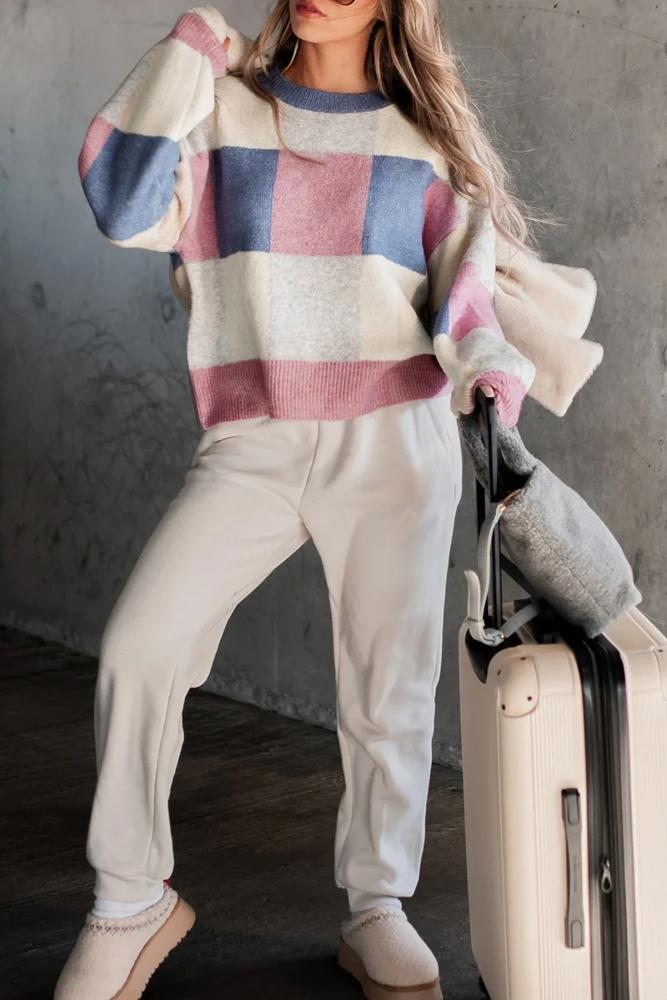 Love Kuza Colorblock Harmony Sweater