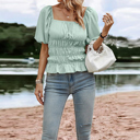  Love Kuza Ruffle Charm Peasant Top